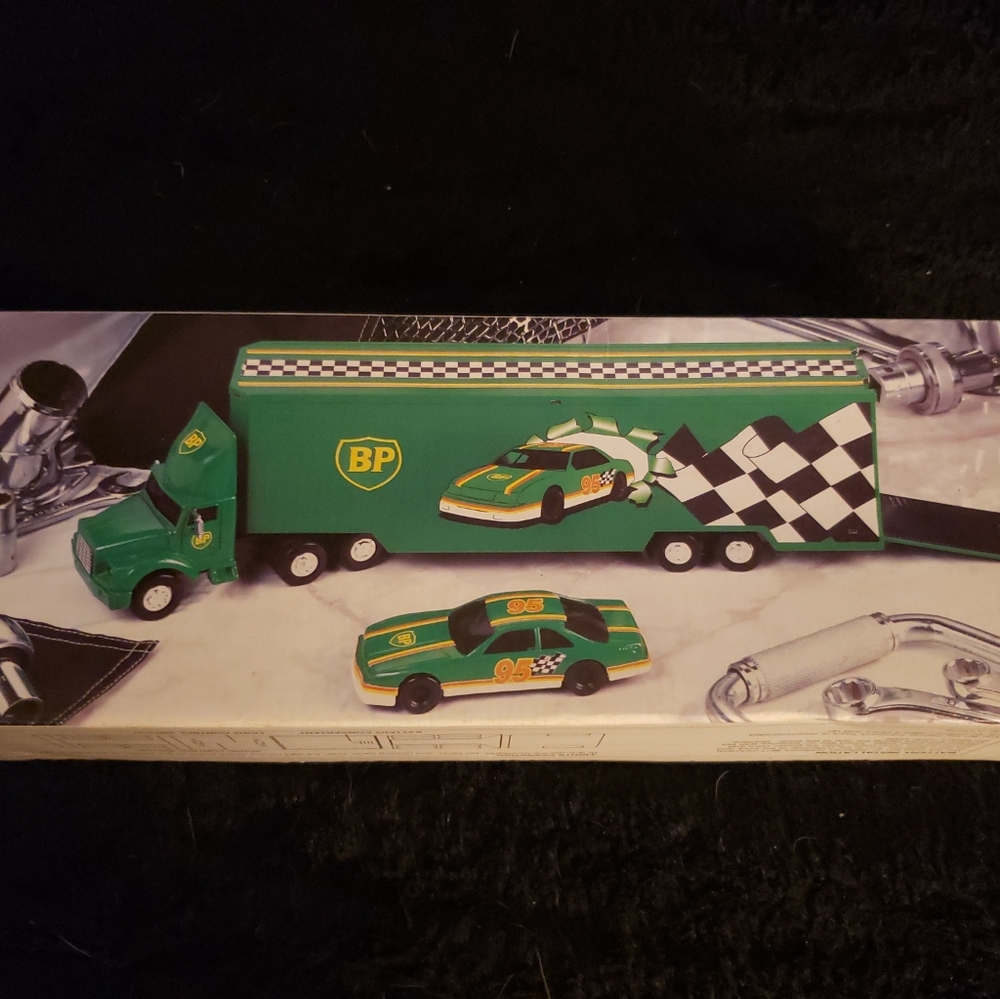 BP racing team transporter